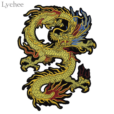 Lychee Life-patchs broderie Dragon | Patchs pour vêtements, patchs d'autocollants cousus sur le vêtement, accessoires de couture, décoration jean pour vêtements ► Photo 1/6