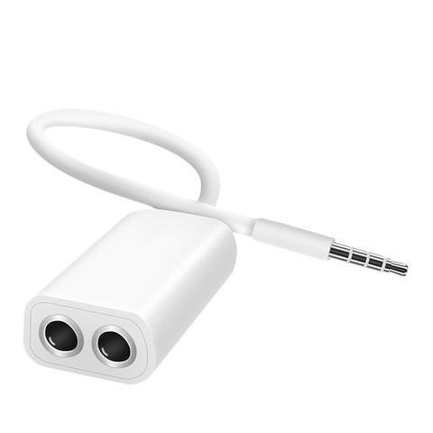 Adaptateur séparateur 1 à 2 pour Apple iPhone 4, 5, 5s, 6, 6s plus, iPad, iPod, ordinateur portable, lecteur MP3, 3.5 ► Photo 1/6