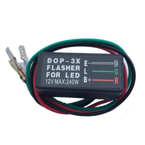 Clignotant DOP-3X 12 V 240 W clignotant pour voiture de LED et moto relais clignotant général avec trois points de contact ► Photo 1/3