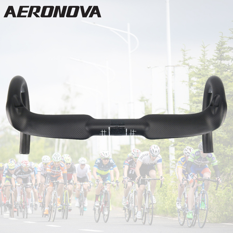 AERONOVA – guidon de vélo de route en Fiber de carbone 3K, accessoire de cyclisme, 31.8 ► Photo 1/5