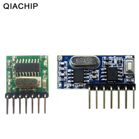 QIACHIP 433 mhz Sans Fil Large Tension Codage Émetteur + Récepteur de Décodage 4 Canal Module de Sortie Pour 433 Mhz Télécommandes ► Photo 1/6