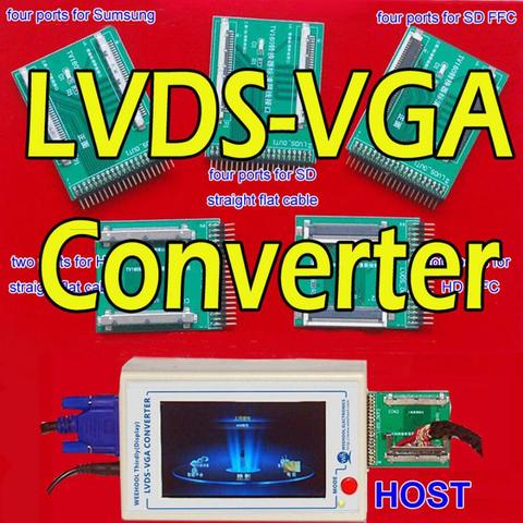 TV160 Full HD LVDS – carte mère TV VGA (LED/LCD), outils de test, convertisseur (Version d'affichage) avec cinq plaques d'adaptation ► Photo 1/3