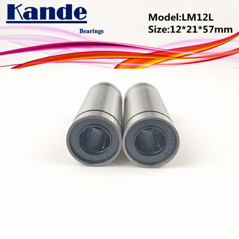 Lml Kande – roulements linéaires prolongés de haute qualité, 2 pièces, LM12LUU LM12L UU LM12LUU 12x21x57mm ► Photo 1/5