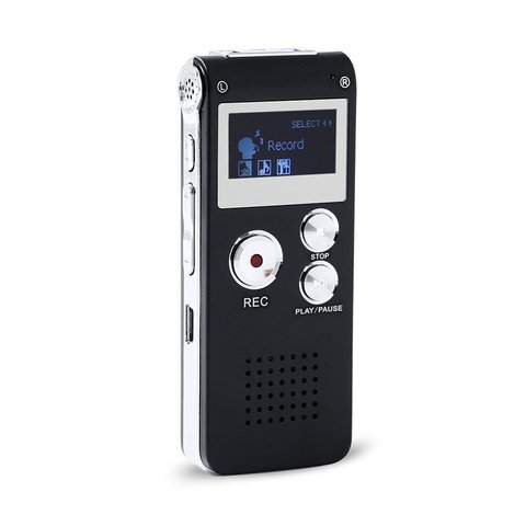 Nouvelle Arrivée 8 GB Mini USB Enregistreur Vocal Flash Numérique Audio Voice Recorder 650Hr Dictaphone 3D Stéréo Lecteur MP3 ► Photo 1/5