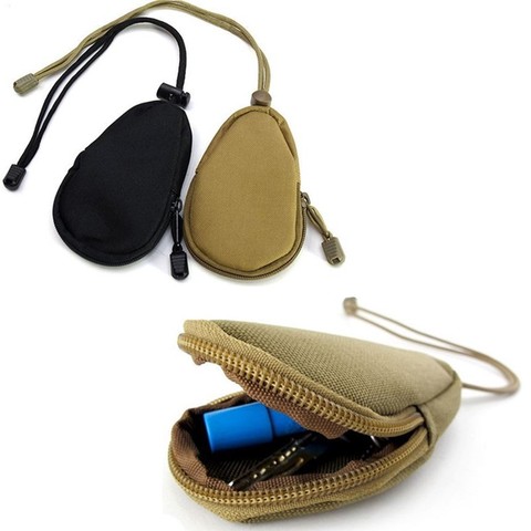 EDC – Mini porte-clefs pour hommes, pochette porte-monnaie, militaire, camouflage, petite poche, porte-clés, fermeture éclair ► Photo 1/6