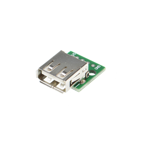 Adaptateur USB 2.0 femelle vers dip 4P 4 broches, convertisseur PCB soudé 2.54MM, carte Pinboard pour ligne de données de téléphone portable, 10 pièces ► Photo 1/3