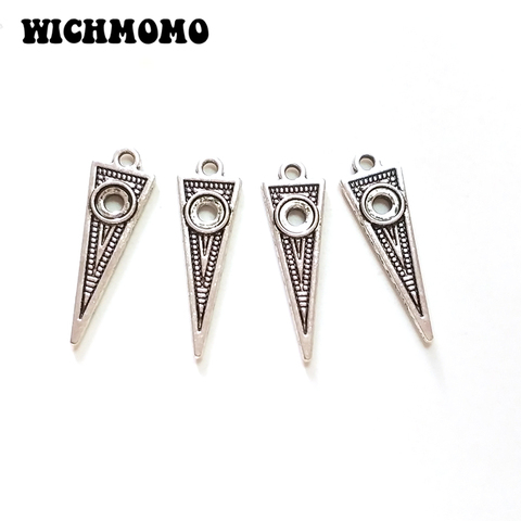 2022 mode 29*9mm 15 pièces/sac rétro en alliage de Zinc Triangle pendentif à breloques pour bricolage boucles d'oreilles collier bijoux accessoires ► Photo 1/5