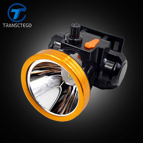 TRANSCTEGO – lampe frontale de chasse Rechargeable Fshing 18650, alimentée par batterie, lumière forte, longue Distance, Led, torche réglable ► Photo 1/6