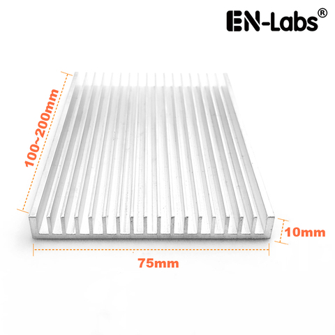 En-labs – dissipateur thermique En aluminium, 75x10x150/200/mm, dissipateur thermique, refroidissement IC LED, refroidisseur électronique, puce dissipation thermique ► Photo 1/3