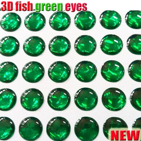 Autocollant d'yeux de leurre de pêche, accessoires, chaque sac; 500 pièces/lot, couleur verte ► Photo 1/3