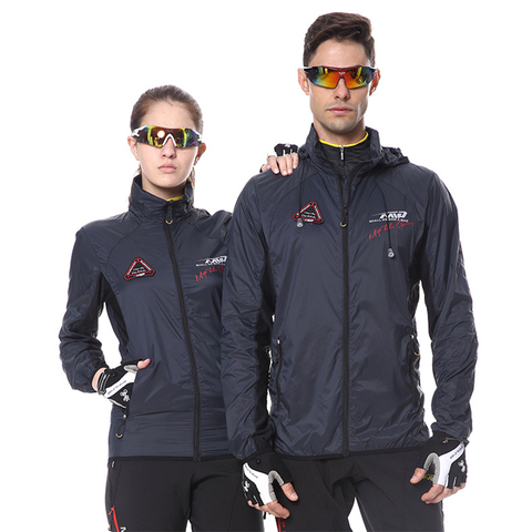 Veste de cyclisme en Nylon pour hommes et femmes, imperméable et réfléchissante, coupe-vent, respirante, pour Sport de plein air, course à pied, vtt ► Photo 1/6