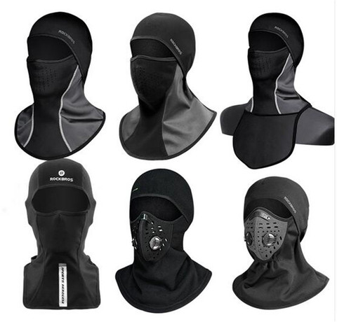 Masque facial pour moto thermique, couvre-cou en molleton, garde au chaud et coupe-vent, harnais pour le cyclisme, Snowboard ► Photo 1/5