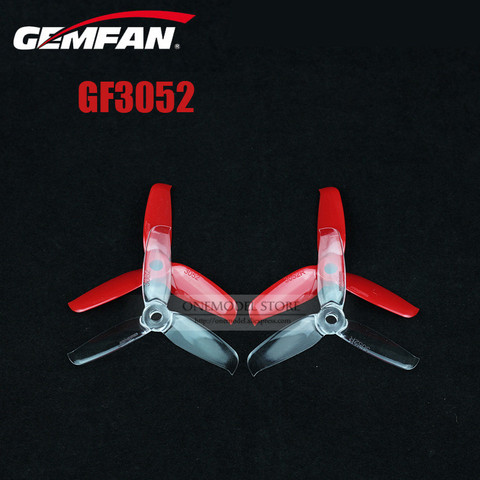 Gemfan – 2 paires/6 paires/Gemfan 3 pouces 3052 GF3052 3 Bades hélices compatibles 1306/1806 moteur pour FPV mini 130mm cadre kit ► Photo 1/6