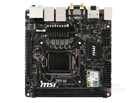 Carte mère MSI Z97I AC originale pour ordinateur de bureau, composant pc, compatible avec processeurs intel Mini ITX 16 go, socket LGA 1150, type DDR3, sata 3, usb 3.0 ► Photo 1/2