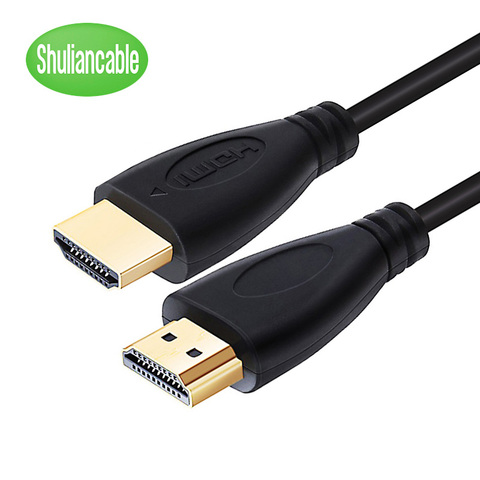 Shuliancable HDMI câble haute vitesse plaqué or prise mâle-mâle HDMI câble 0.3 m 1 m 1.5 m 2 m 3 m 5 m pour HD TV XBOX PS3 ordinateur ► Photo 1/6