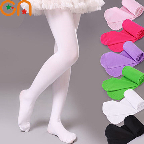 0-12 ans Filles Une section mince de mode Collants Bébé velours collants Enfants Solide Ballet De Danse bas Printemps d'été enfants CN ► Photo 1/6