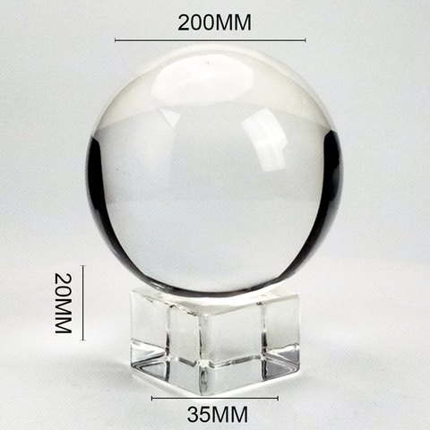 Boule de cristal et de verre K9, lustre transparent, support pour photographie, boule décorative pour la maison ► Photo 1/3