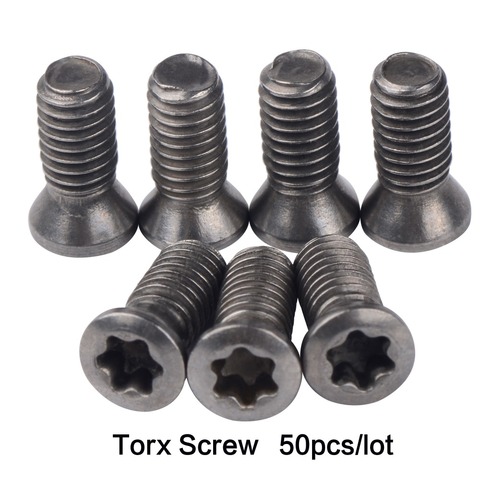 Vis torx en carbure, M1.8 M2 M2.5 M3 M3.5 M4 M5 M6, pour inserts de tournage en carbure, accessoire outil de tour CNC en acier allié 12.9, 50 pièces/lot ► Photo 1/6