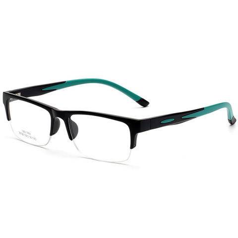 Hommes femmes montures de lunettes Prescription lunettes TR90 monture de lunettes Silicone optique marque lunettes cadre demi sans monture ► Photo 1/1