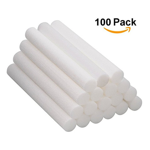 Livraison gratuite 100 PCS/lot aromathérapie inhalateur recharge mèche bâton paquet, inhalateur Nasal coton japonais mèches ► Photo 1/4