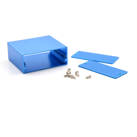 Boîtier de projet électronique en aluminium bleu, boîte à instruments PCB 50*58*24MM 1 pièce ► Photo 1/1