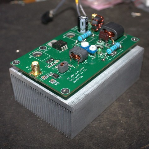 Amplificateur de puissance linéaire SSB 45W avec dissipateur thermique, article assemblé pour Radio émetteur-récepteur, livraison gratuite ► Photo 1/1