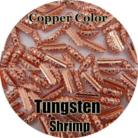 Corps de crevette en tungstène couleur cuivre/100, coquille de carapace, attache de mouche, pêche ► Photo 1/2
