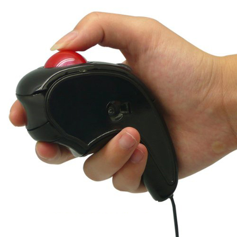 Souris de souris de Trackball filaire à main contrôlée par le pouce YOC ► Photo 1/3