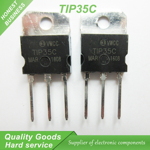 Transistors bipolaires TIP35C TP35 à-218, BJT 25A 100V 125W NPN, 10 pièces, nouveaux et originaux ► Photo 1/1