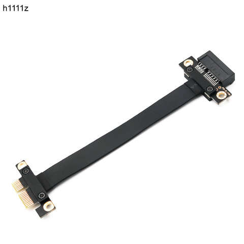 PCI-E PCI Express 1X à 1X fente Riser carte convertisseur Extender ruban adaptateur câble d'extension PCI-E X1 plaqué or pour BTC Mining ► Photo 1/6