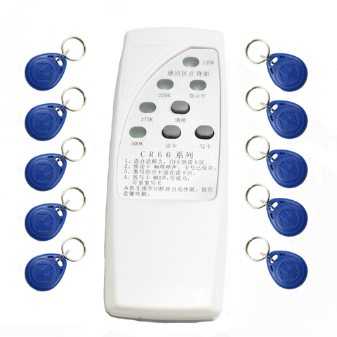 RFID copieur duplicateur Cloner ID EM EM4305 t5577 5200 lecteur écrivain + 10 pièces EM4305 T5577 5200 porte-clés inscriptible ► Photo 1/5