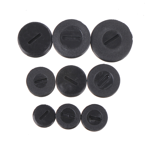 10 pièces en plastique noir vis porte-brosse en carbone bouchons boîtier 12mm/13mm/14mm/15mm/16mm/17mm/18mm/20mm/22mm couvercle de brosse ► Photo 1/6