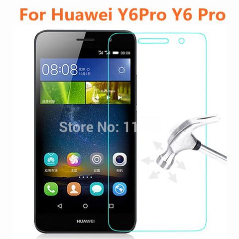 Protecteur d'écran pour Huawei Y6 Pro, film de protection renforcé en verre trempé, Original ► Photo 1/6