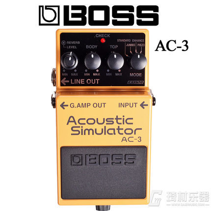 Pédale de simulateur acoustique Boss Audio AC-3, pédale de modélisation de guitare acoustique pour guitares électriques avec étui à pédale Bonus gratuit ► Photo 1/2