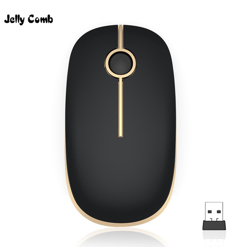 Jelly Comb-souris optique sans fil USB 2.4 souris d'ordinateur portable, Ultra fine, silencieuse, pour ordinateur portable, ordinateur portable, bureau, école ► Photo 1/6