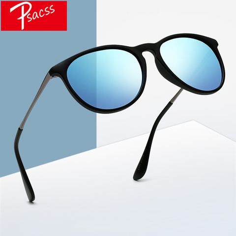 Psacss – lunettes de soleil rondes polarisées pour hommes et femmes, Vintage, haute qualité, marque de styliste, mode rétro, UV400 ► Photo 1/6