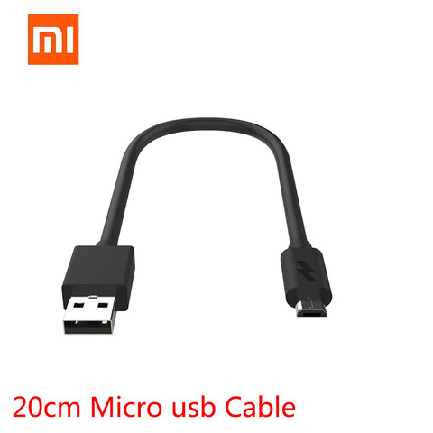 Câble de données de synchronisation de chargement de câble court micro usb Original de Xiao mi pour les câbles de batterie externe de mi powerbank noir mi crousb cabel rouge mi ► Photo 1/6