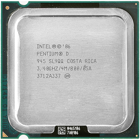 Processeur intel Pentium D 945 PD 945 intel D945 (3.4 Ghz/4 M/800 GHz) Socket LGA 775 livraison gratuite ► Photo 1/2
