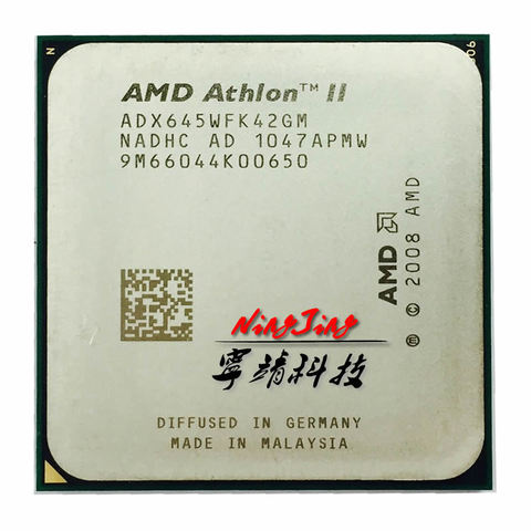 Processeur d'unité centrale Quad-Core AMD Athlon II X4 645 3.1 GHz ADX645WFK42GM Socket AM3 ► Photo 1/1