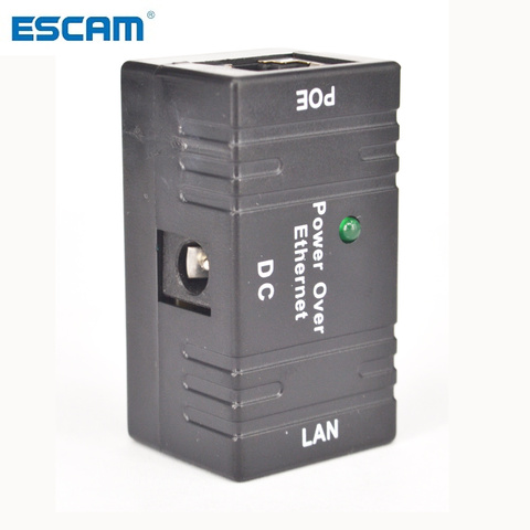 ESCAM – séparateur POE, injecteur passif DC Power Over Ethernet RJ45 10/100mbp, adaptateur mural pour la sécurité du réseau LAN, caméra IP ► Photo 1/6