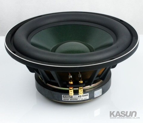 2 PCS Kasun KS-10456 10 ''Subwoofer Haut-Parleur Unité Pilote Coulée En Aluminium Panier Massive En Caoutchouc Surround Fs = 32Hz 8ohm 250 W D260mm ► Photo 1/1