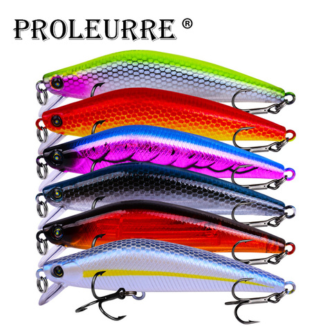 Proleurre 1 pièces Flottant Minnow Leurre De Pêche 8cm 8g Appât Dur Basse Artificielle Pêche Wobbler Pesca d'eau Crankabit ► Photo 1/1