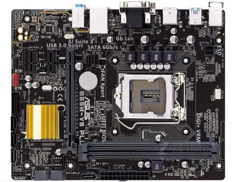 Asus – carte mère B85M-V5 PLUS micro-atx originale, composant pc, compatible avec processeurs i7, i5, i3, Socket LGA 1150, type de mémoire DDR3 16 go, SATA3 ► Photo 1/1