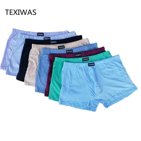 Lot de 4 boxers en coton pour hommes, sous-vêtements de grande taille, Shorts de haute qualité ► Photo 1/5