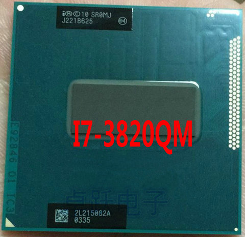 Processeur Intel SR0MJ Core i7 3820QM pour ordinateur portable, 8 mo de CPU, PGA 2.7GHz à 3.7GHz, livraison gratuite ► Photo 1/1