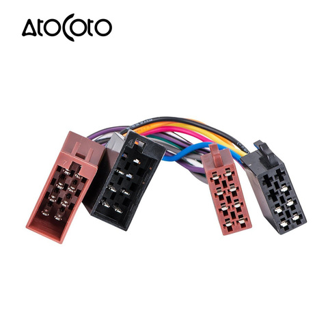 AtoCoto – connecteur de câble de Radio stéréo, mâle à femelle, ISO plomb, adaptateur de faisceau, pour VW, câble de Conversion d'extension ► Photo 1/6