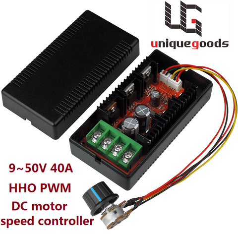 Un navire De USA 12 v 24 v 48 v 200 hz 2000 w MAX 10-50 v 40A DC contrôle la Vitesse du moteur PWM HHO Contrôleur RC ► Photo 1/6