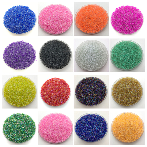 Perles en verre tchèque, breloques transparentes, perles pour la fabrication de bijoux, colliers, accessoires, 1000 pièces/lot, 15g, 2mm, DIY ► Photo 1/6