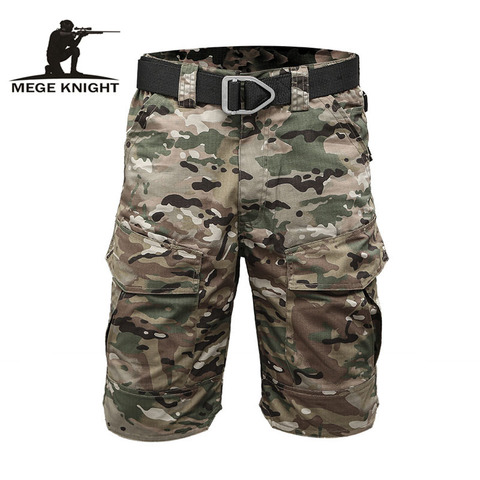 MEGE KNIGHT – pantalon court de Camouflage militaire pour homme, vêtement tactique, multi-poches, respirant, séchage rapide, décontracté, pour l'été ► Photo 1/6