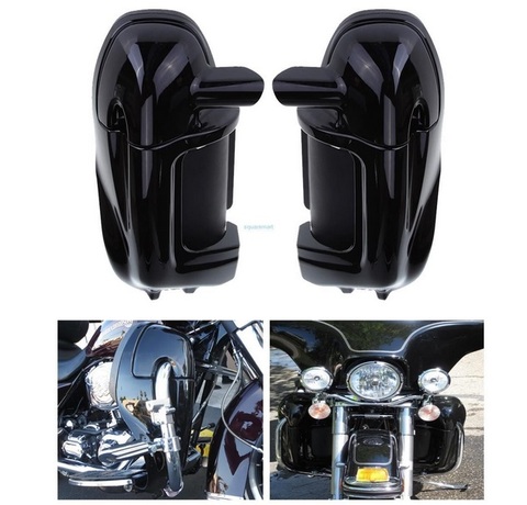 Carénage pour boîte à gants, carénage noir avec ventilation inférieure, pour Harley Road King Tour Electra slide FLHR FLHT, nouveauté ► Photo 1/6